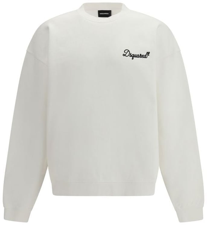 Dsquared2 Dsquared² White Cotton Sweatshirt