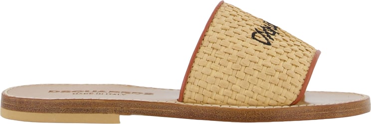 Dsquared2 Dsquared2 Meisjes Slippers In Beige