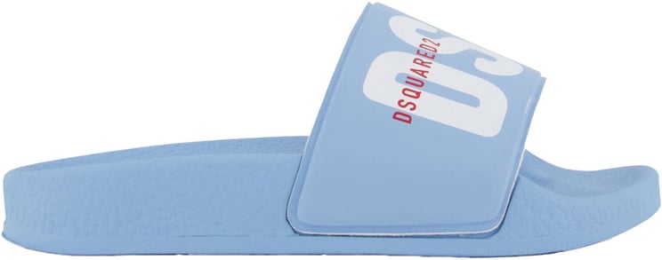 Dsquared2 Dsquared2 Jongens Slippers In Licht Blauw