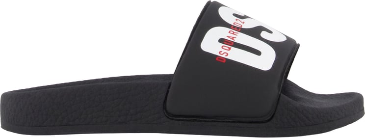 Dsquared2 Dsquared2 Jongens Slippers In Zwart
