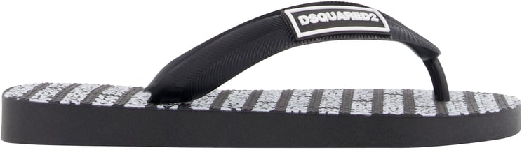 Dsquared2 Dsquared2 Jongens Slippers In Zwart