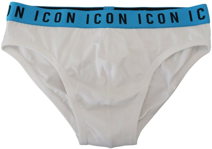 Dsquared2 Dsquared² White Icon Logo Cotton Stretch Men Brief Underwear