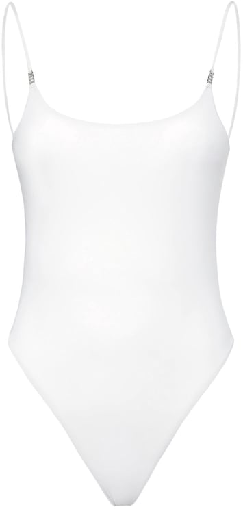 Dsquared2 White one-piece swimsuit with thin straps