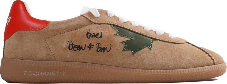 Dsquared2 Rebel lage sneakers in taupe