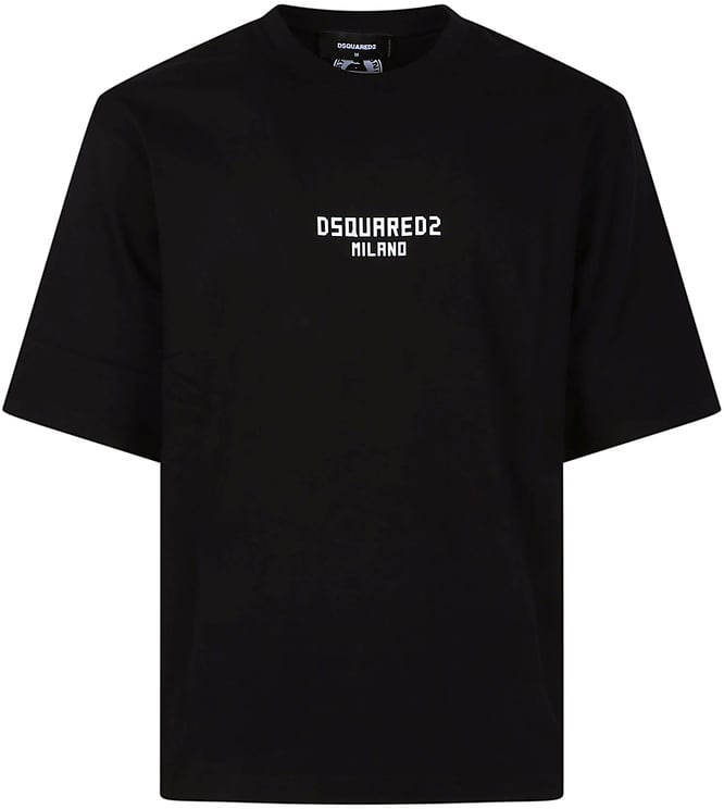 Dsquared2 Logo Print Loose Fit T-shirt Black