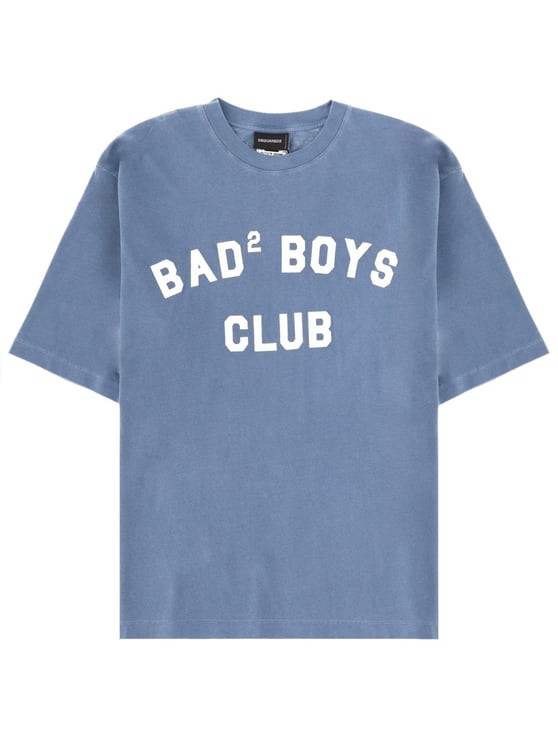 Dsquared2 Neutrals Bad Boys Club Embroidered T-Shirt