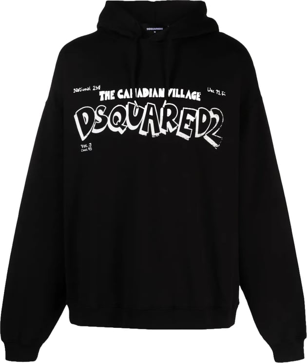 Dsquared2 Canadian Village Logo Loose Fit Hoodie