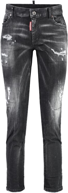 Dsquared2 Twiggy stretch cotton cropped jeans