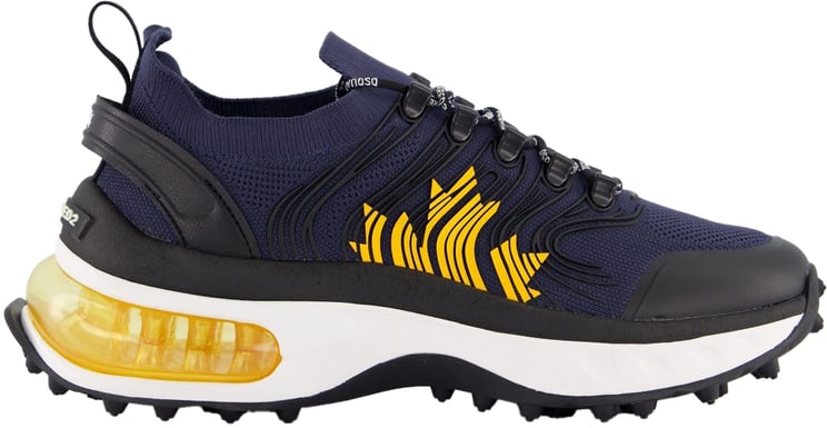 Dsquared2 Heren Bubble Sneakers Zwart/Blauw