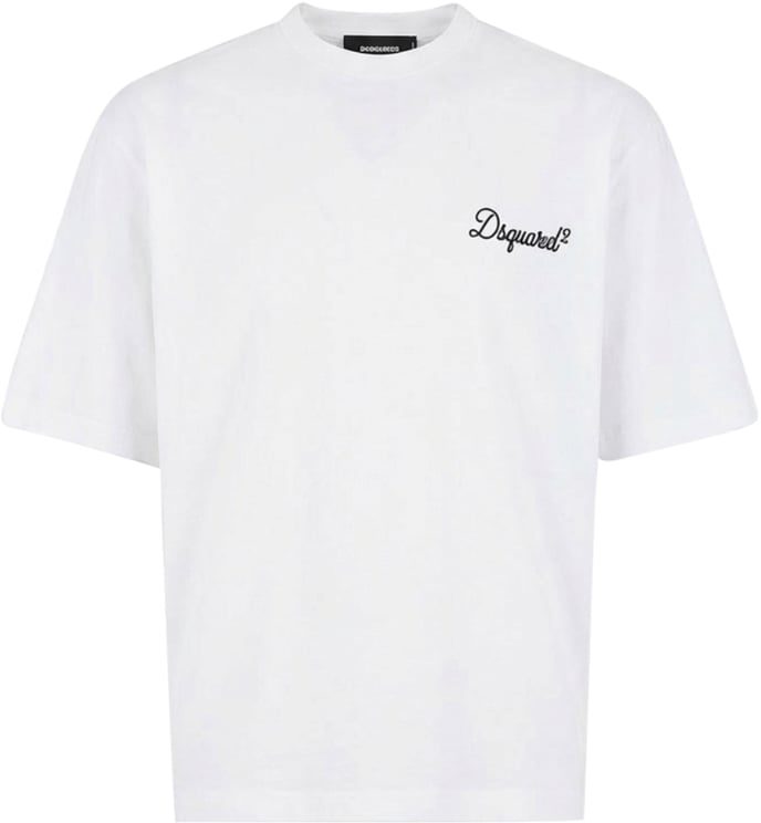 Dsquared2 loszittend wit T-shirt