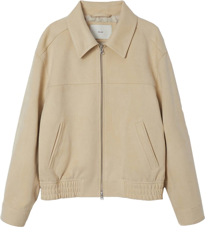 DUNST Giacca Unisex Vegan Suede Collared Blouson Cream