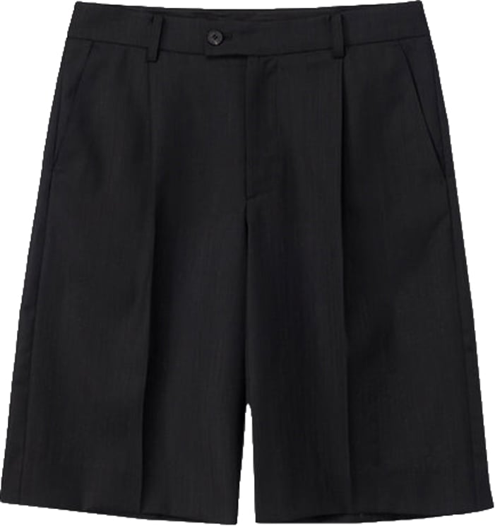 DUNST Shorts Bermuda Pleated Neri