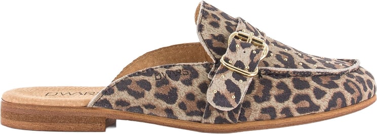 Dwars DWRS label Jasper leopard muiltjes