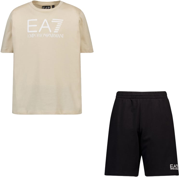 EA7 EA7 Kinder Jongens Setje In Beige