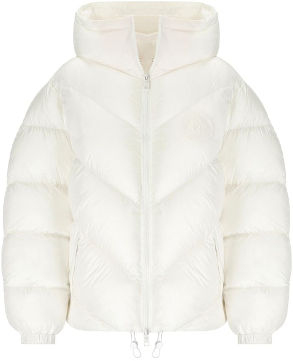Elisabetta Franchi ELISABETTA FRANCHI IVORY PADDED JACKET