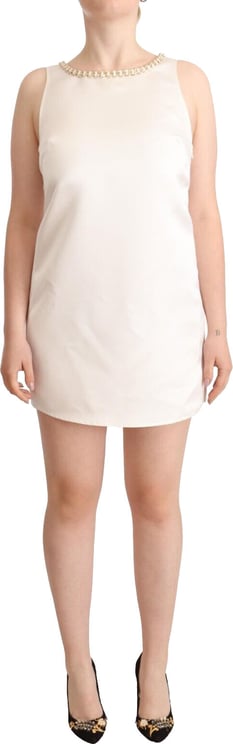 Elisabetta Franchi Elisabetta Franchi White Polyester Sleeveless Mini Shift Dress