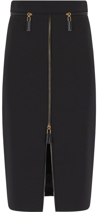 Elisabetta Franchi ELISABETTA FRANCHI ZIPPED MIDI SKIRT