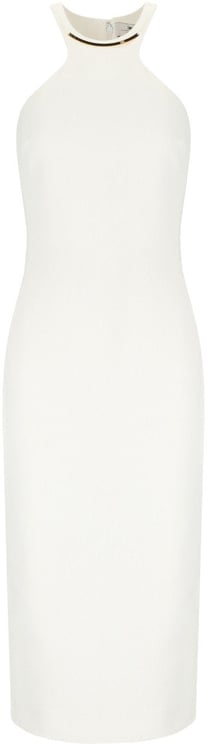 Elisabetta Franchi ELISABETTA FRANCHI IVORY MIDI DRESS