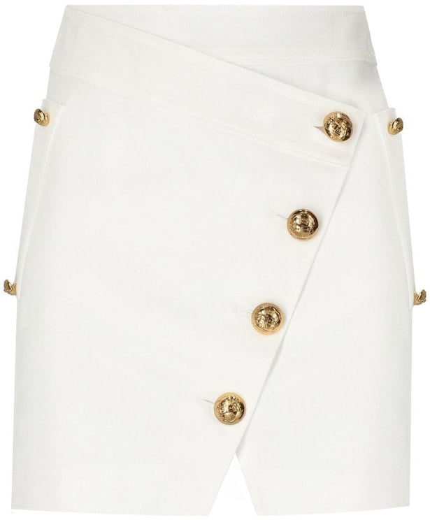 Elisabetta Franchi ELISABETTA FRANCHI IVORY MINI SKIRT