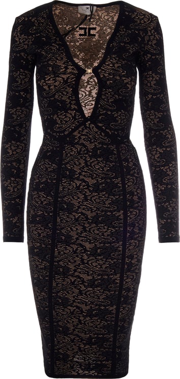 Elisabetta Franchi Dresses Nero/Pelle