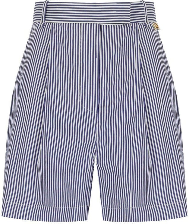 Elisabetta Franchi ELISABETTA FRANCHI STRIPED AND WHITE SHORTS