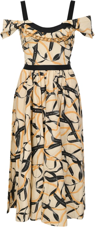 Elisabetta Franchi Dresses Crema