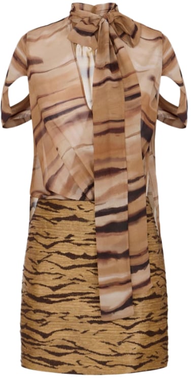 Elisabetta Franchi Dresses Camel