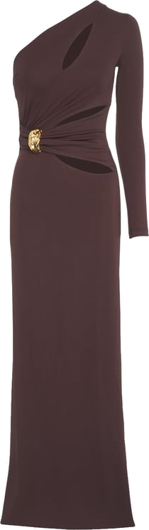 Elisabetta Franchi One-shoulder maxi dress