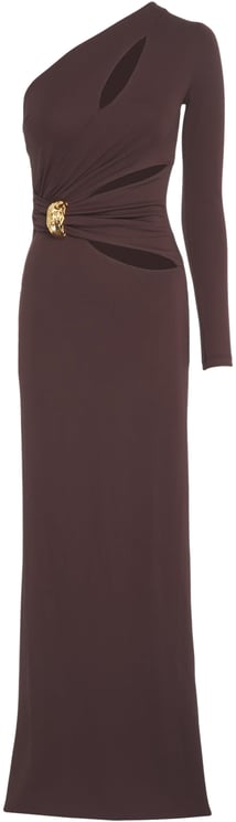 Elisabetta Franchi One-shoulder maxi dress