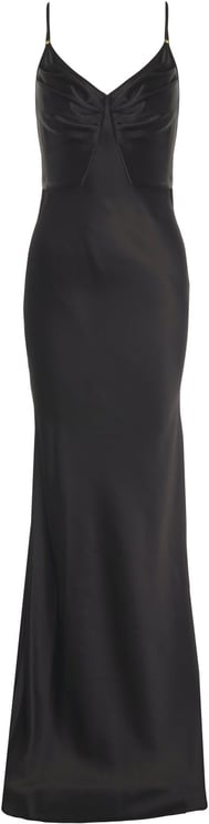 Elisabetta Franchi Satin maxi dress