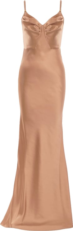 Elisabetta Franchi Satin maxi dress