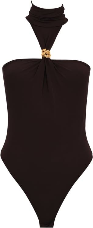 Elisabetta Franchi Top Dark Chocolate