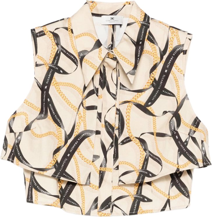 Elisabetta Franchi Shirts Beige