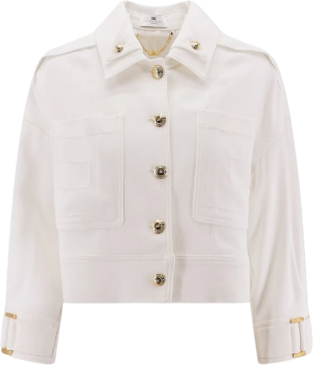 Elisabetta Franchi Coats Ivory