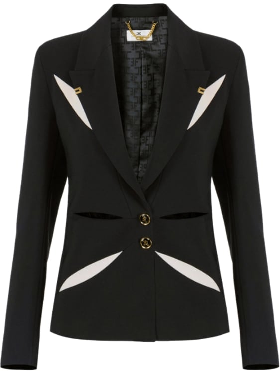 Elisabetta Franchi Jackets Neroburro