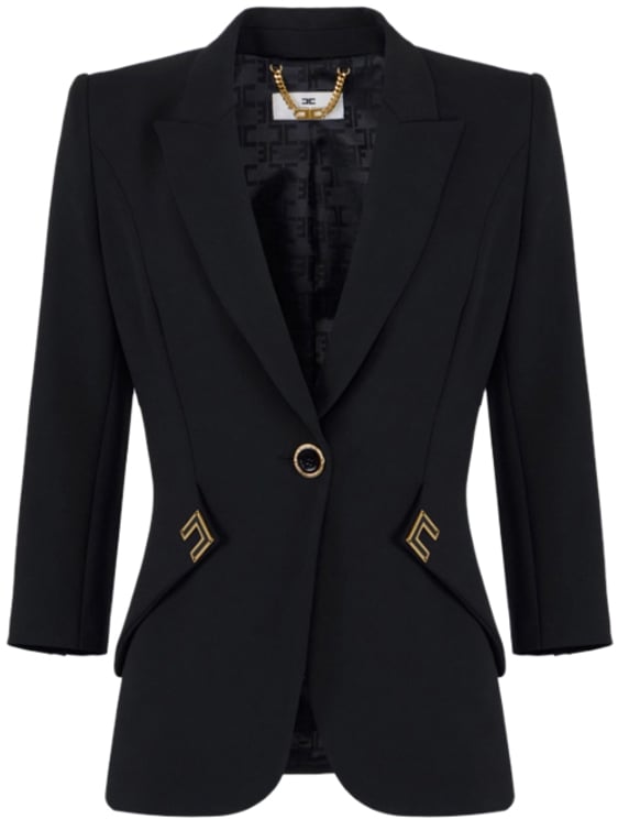 Elisabetta Franchi Jackets Black