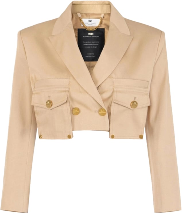 Elisabetta Franchi Jackets Camel