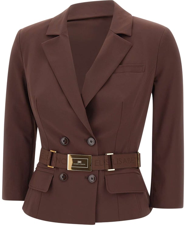 Elisabetta Franchi Jackets Brown