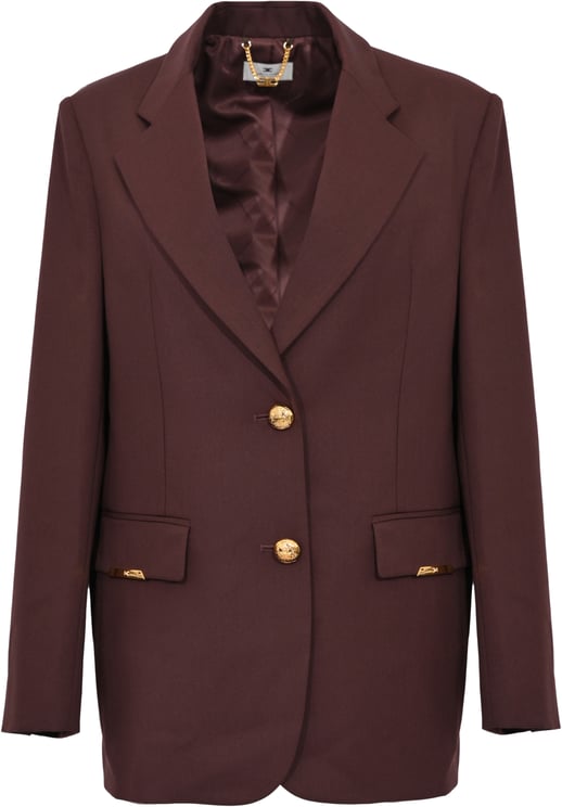 Elisabetta Franchi Jackets Brown