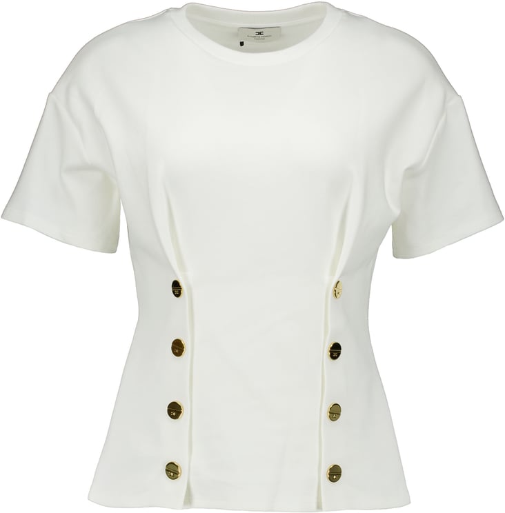 Elisabetta Franchi Elisabetta Franchi Women's T-shirt T-shirts Ecru Ma00461e2