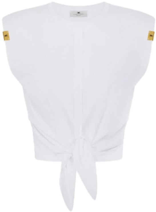 Elisabetta Franchi T-Shirts And Polos Gesso