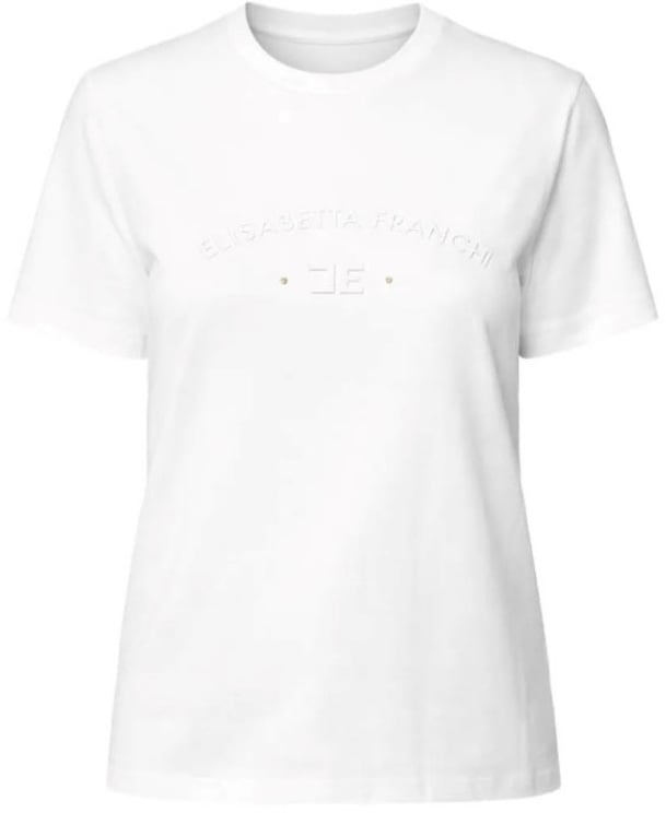 Elisabetta Franchi T-Shirts And Polos Gesso