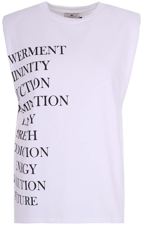 Elisabetta Franchi T-Shirts And Polos Gesso