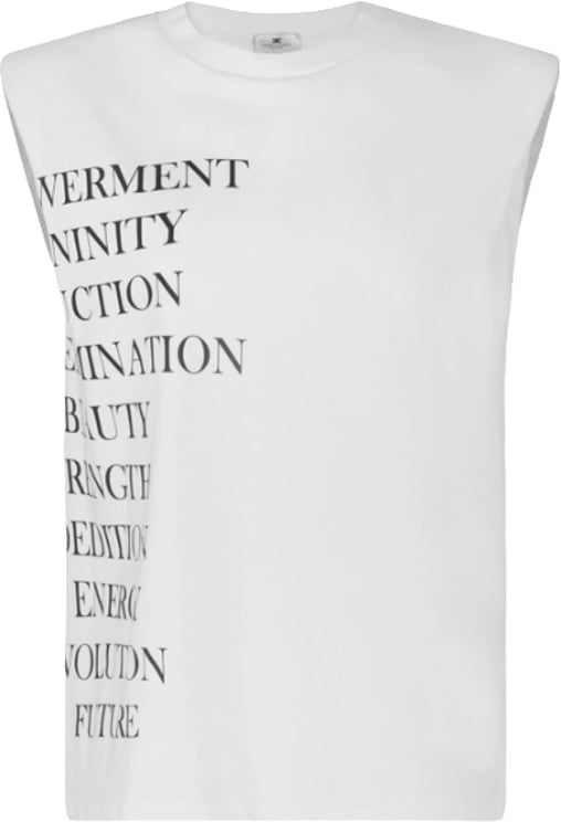 Elisabetta Franchi T-Shirts And Polos Gesso