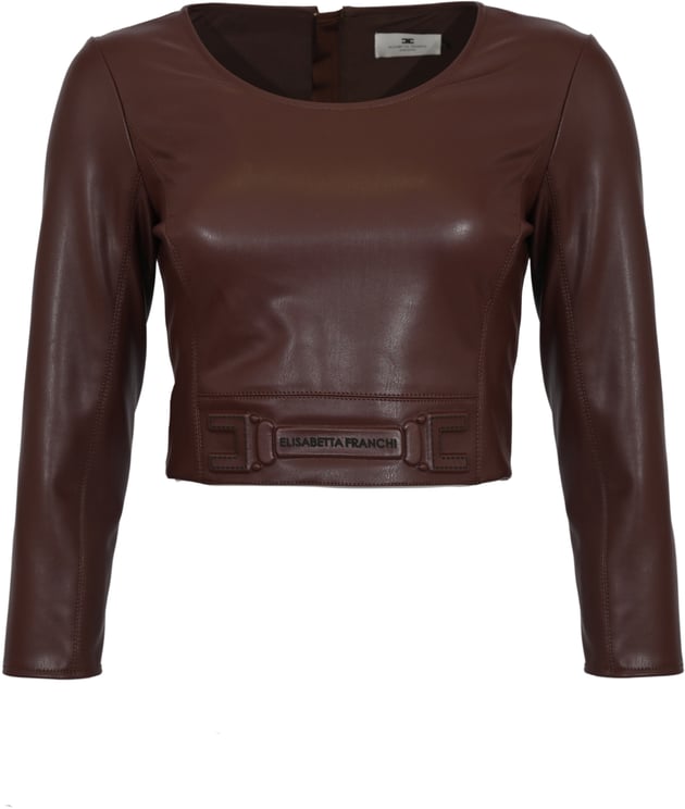 Elisabetta Franchi Sweaters Brown