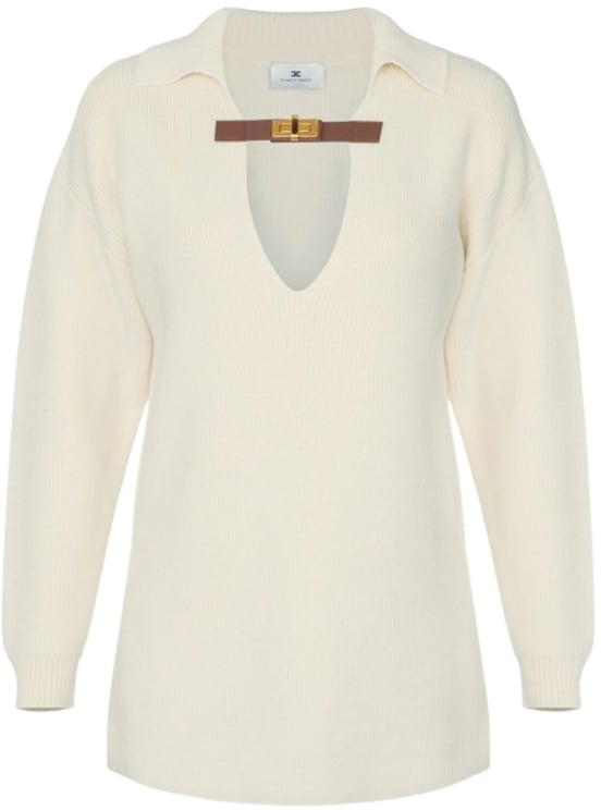 Elisabetta Franchi Sweaters Milk