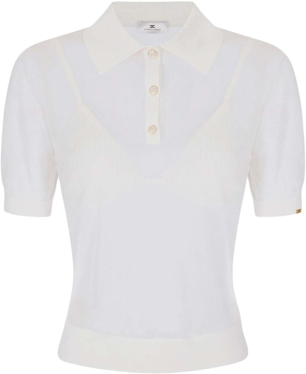 Elisabetta Franchi Semi-transparent polo shirt
