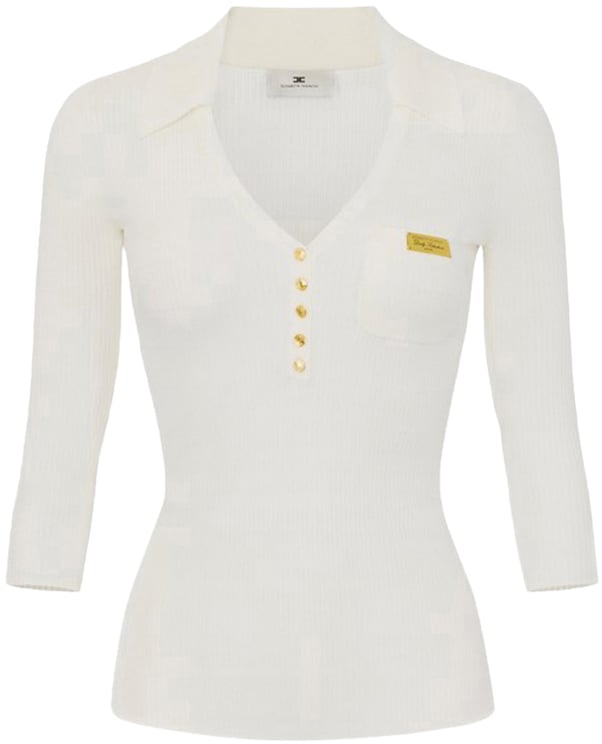 Elisabetta Franchi Sweaters Cyan