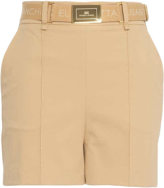 Elisabetta Franchi Shorts with logo belt
