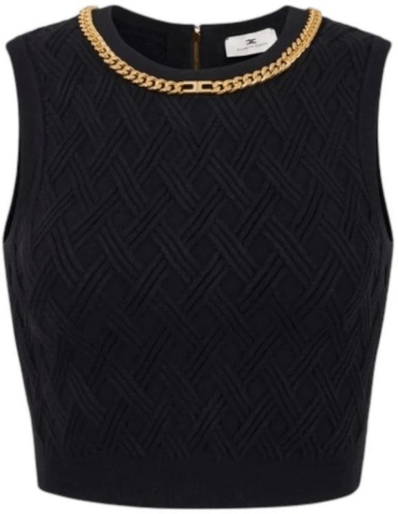 Elisabetta Franchi Top Black